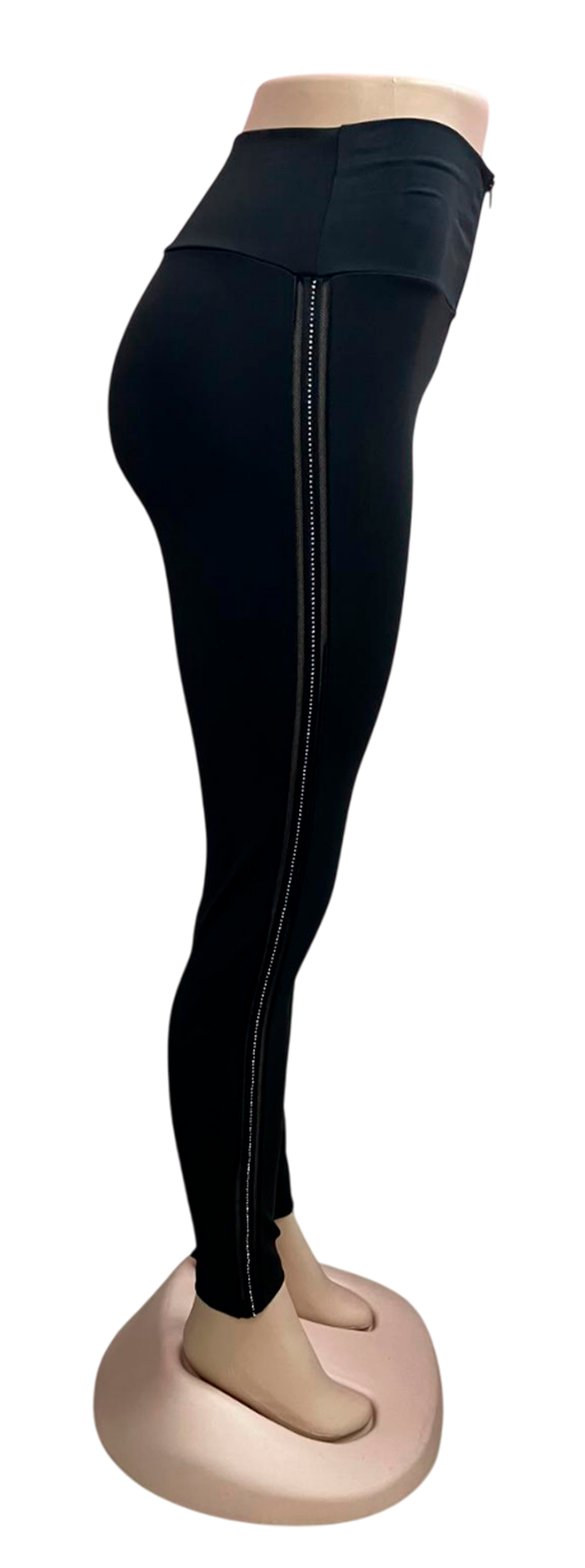 Colombian High-Waisted Pants with Zipper