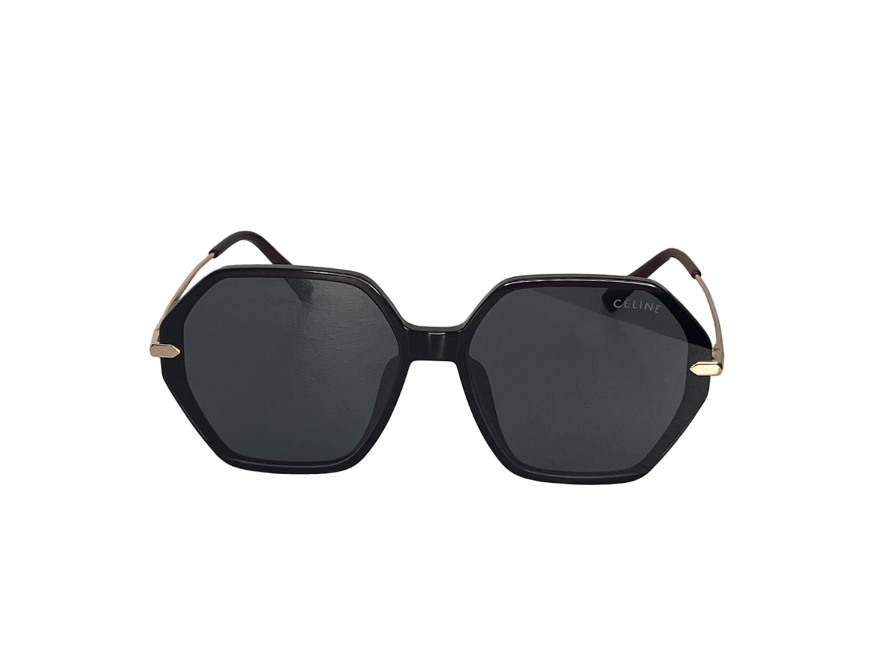 Sunglasses black and gold