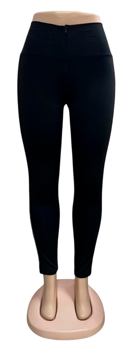 Colombian High-Waisted Pants with Zipper