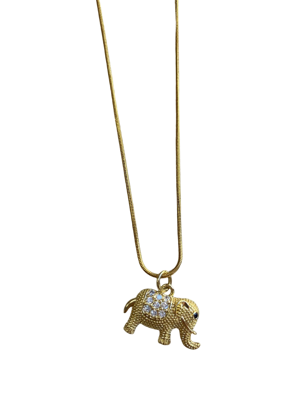 stainless steel chain With diamond elephant design