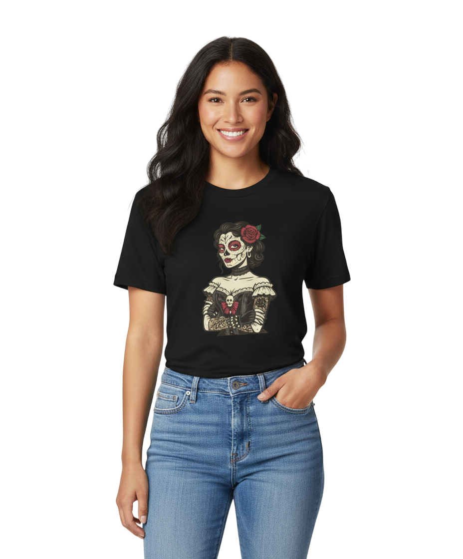 Camiseta Catrina Elegante Día de los Muertos