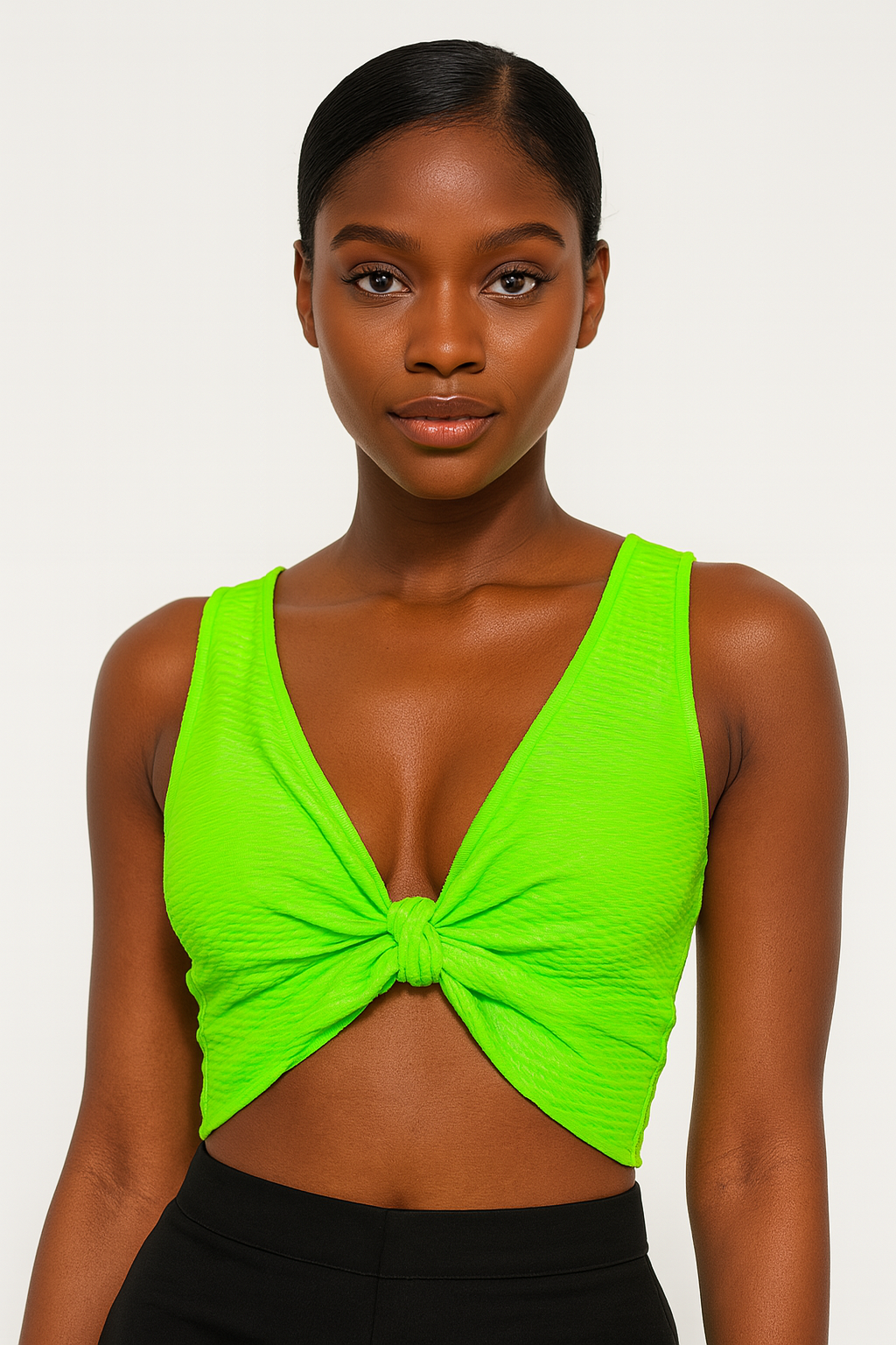 Lycra Top with Open Front and Adjustable Fit
