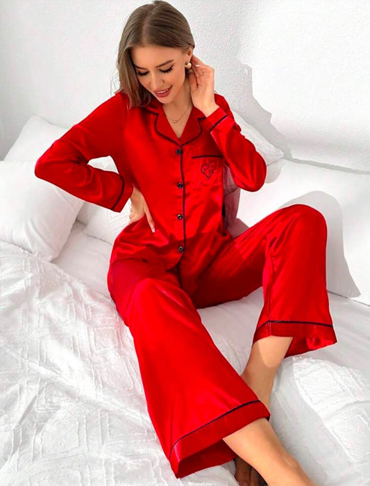 Heart Charm Pajama Set