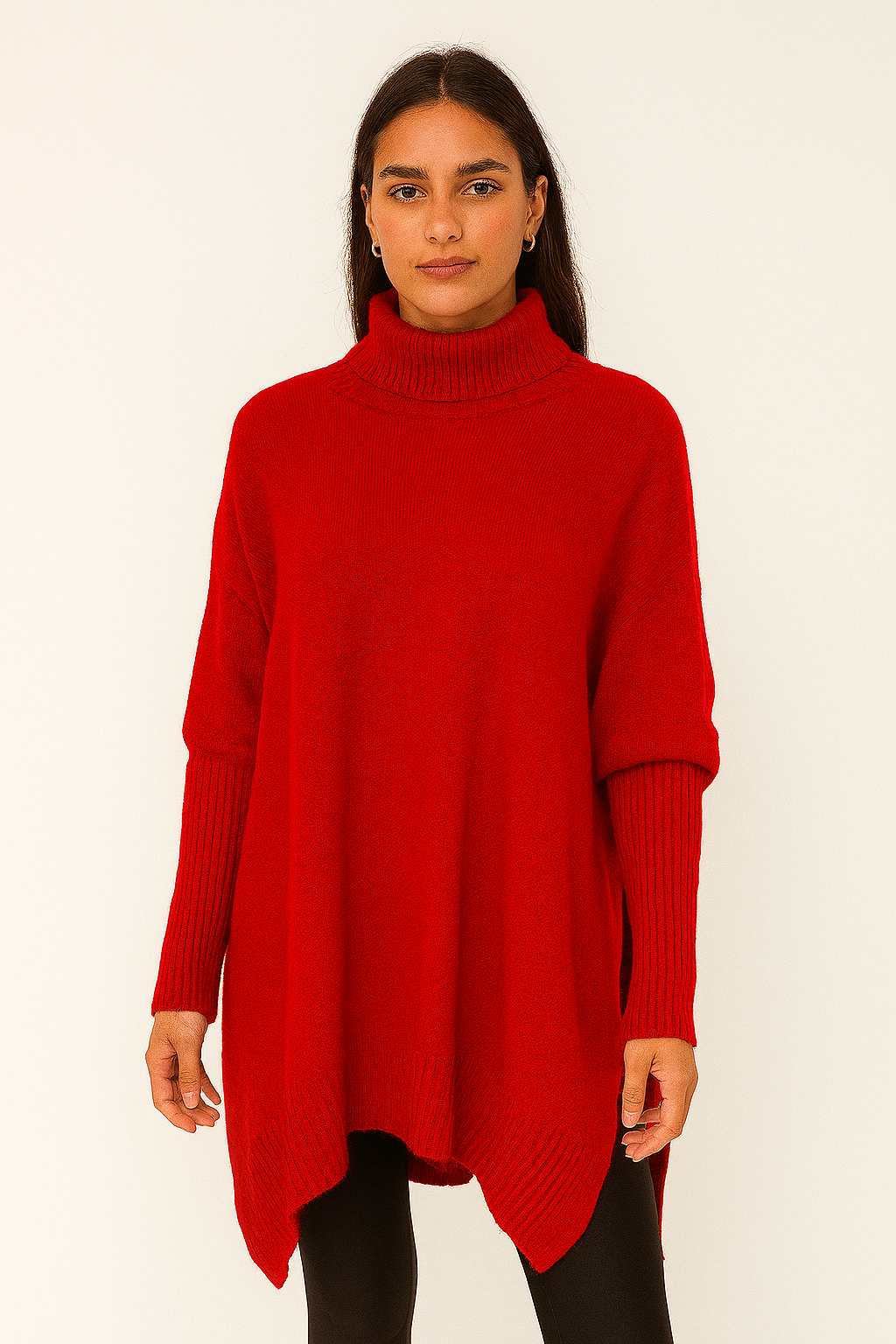 Long Sleeve Turtleneck Poncho