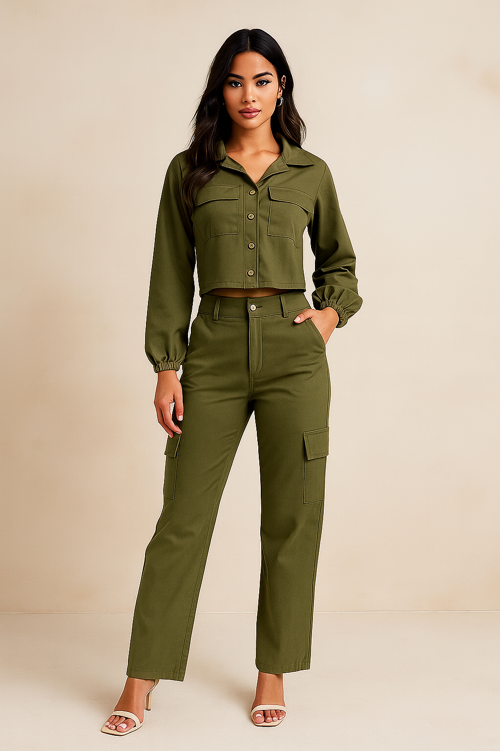 Elegant Stretch Fabric Set