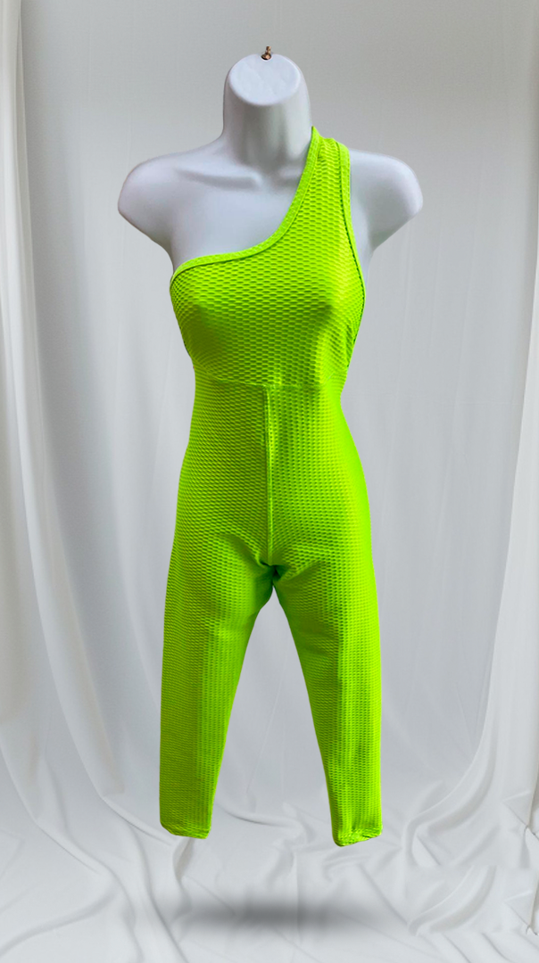 One-Sleeve Long Lycra Jumpsuit