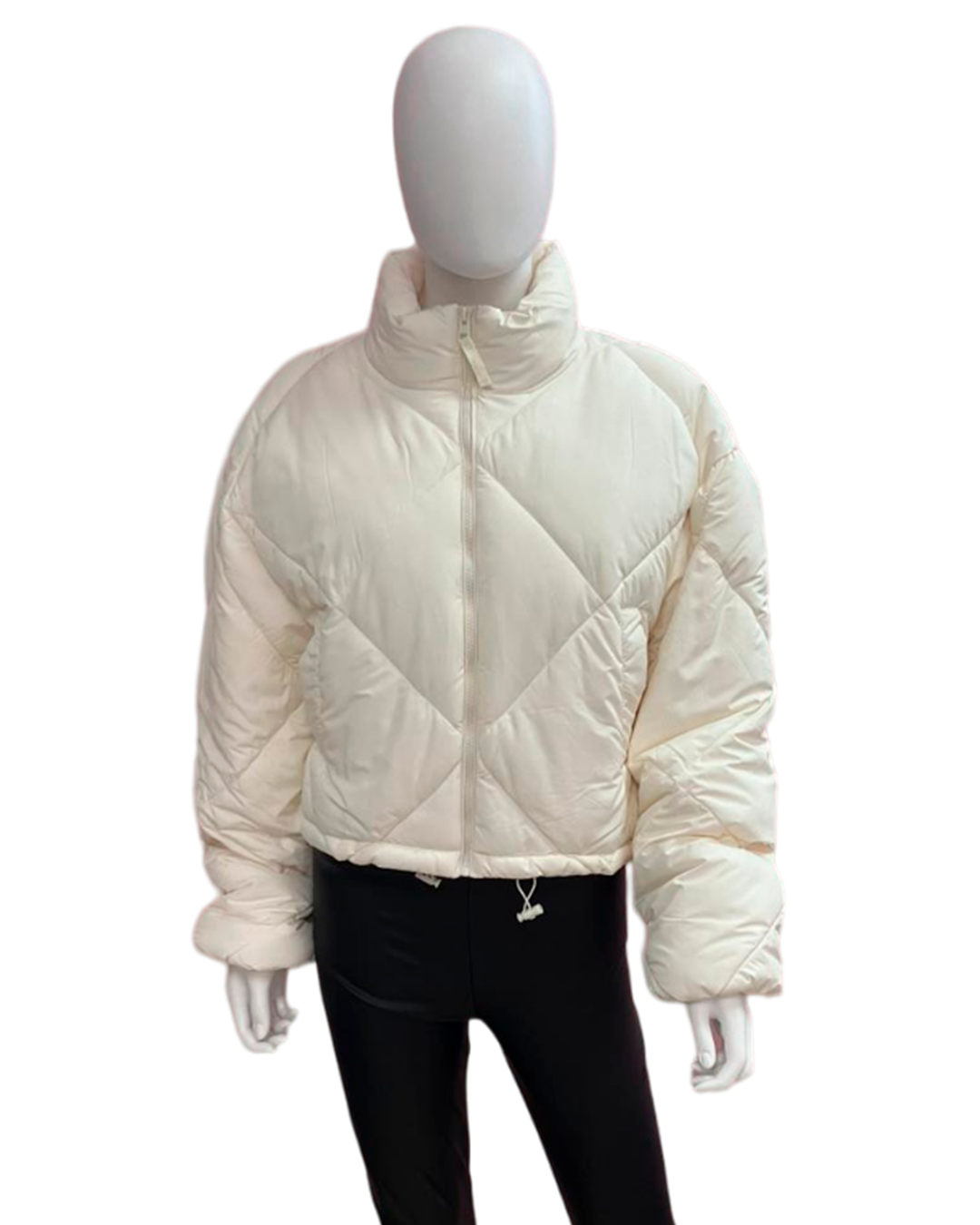 High-Neck Zip-Up Jacket