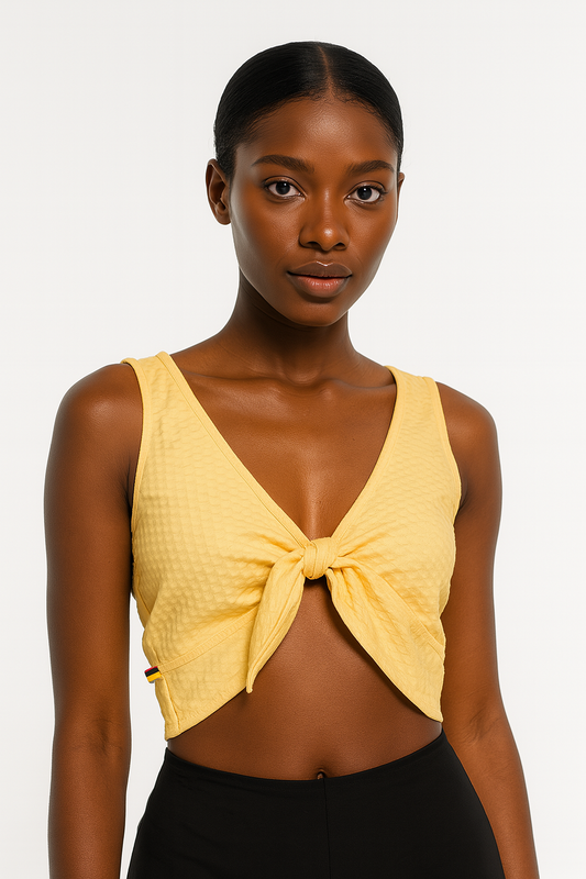 Lycra Top with Open Front and Adjustable Fit