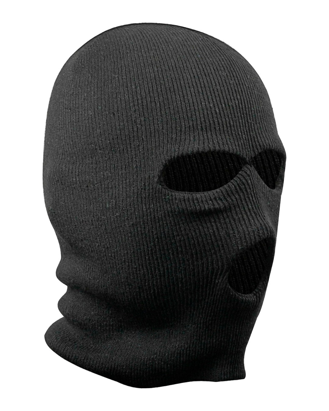 Pasamontañas Tejido Negro Clásico