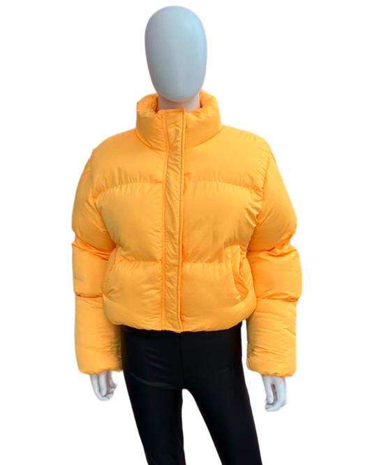 High-Neck Jacket with Zipper and Velcro