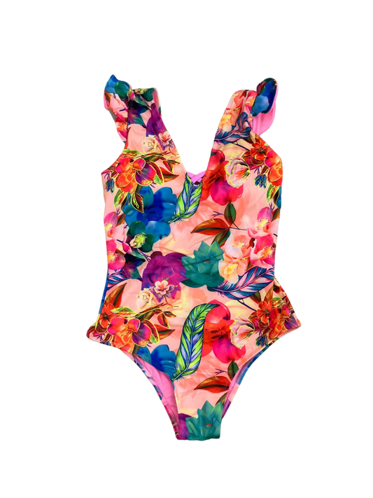 Floral one-piece swimsuit