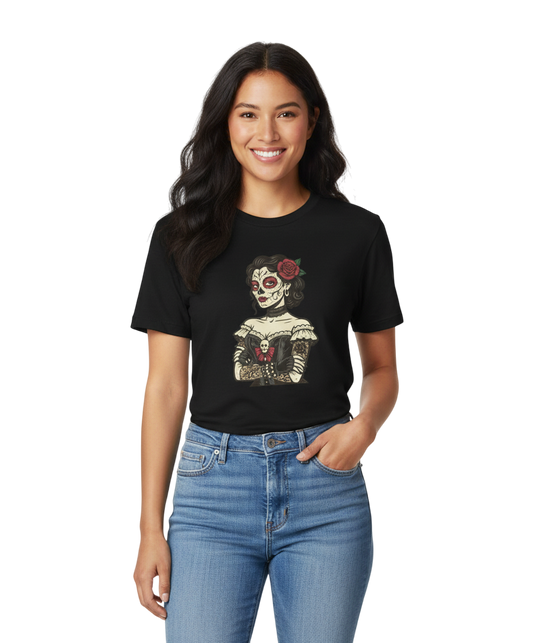 Camiseta Catrina Elegante Día de los Muertos