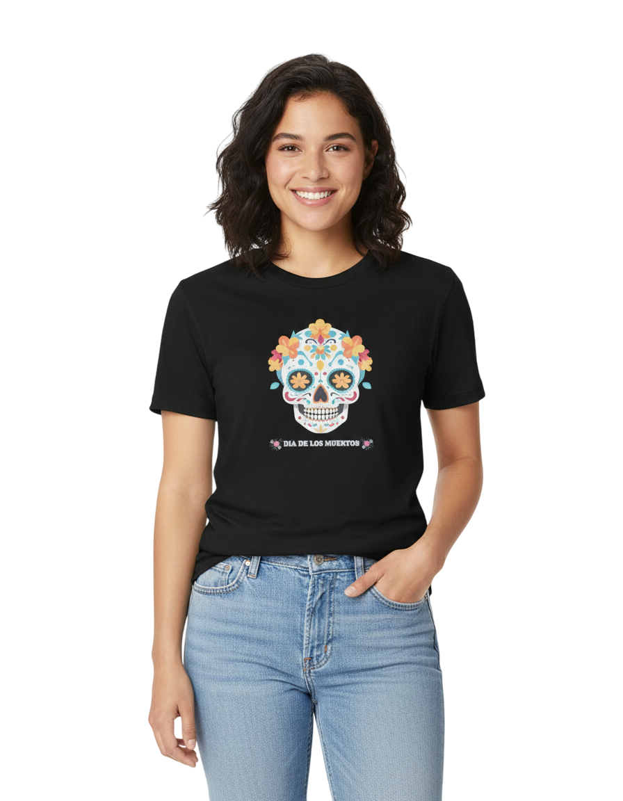 Camiseta Calavera Tradicional Día de los Muertos
