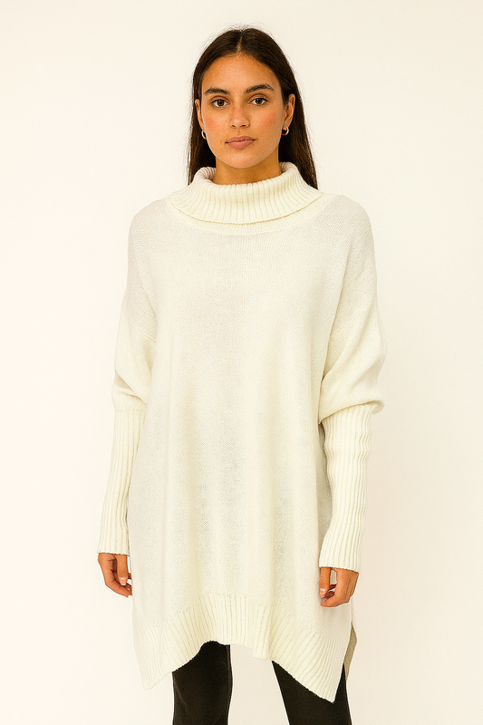 Long Sleeve Turtleneck Poncho